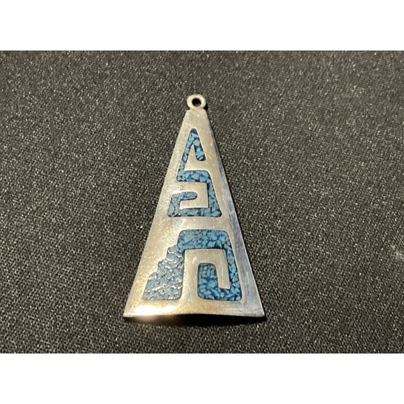 Taxco 925 Pendant Reconstituted Turquoise - Picture 1 of 5